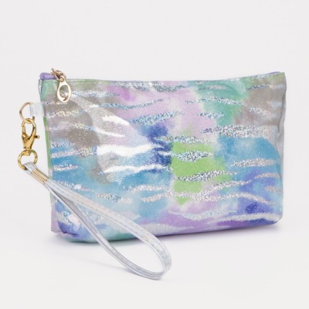 Lightning cosmetic bag, blue-violet color