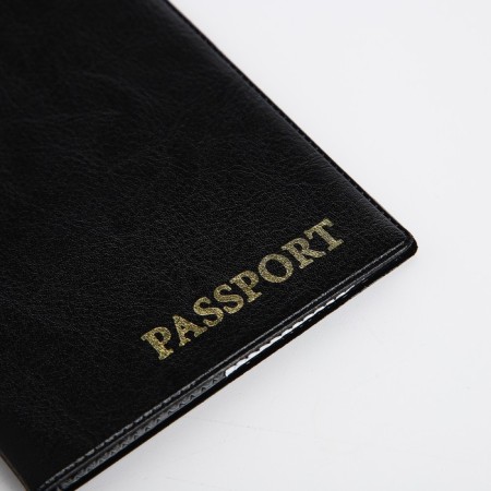 Cover for passport, black color-3