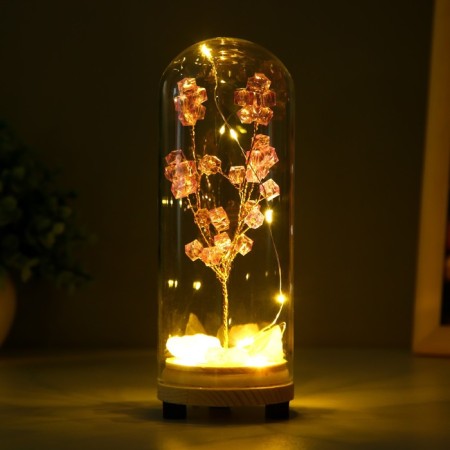 Network Sobe "Purple composition" LED from batteries 3xlr44 7x7x19 cm Risalux-2