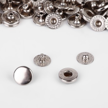 Installation button, alpha (S-shaped), d = 10 mm, nickel color-1