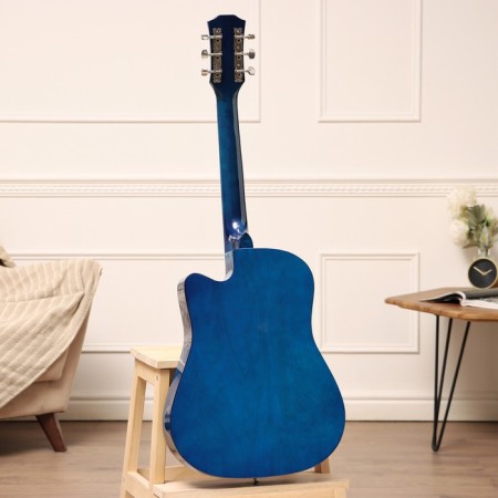 Акустическая гитара Music Life QD-H38Q-hw, синяя-4