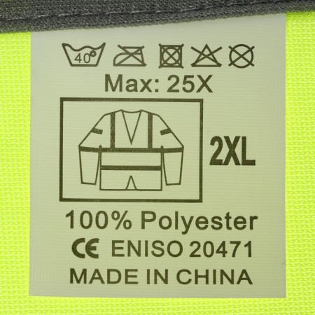 Signal reflective jacket, light green, grade 3, size 2xl-3