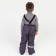 Pants are children insulated, graphite color, height 98 cm