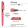Ballic handle, 0.5 mm, BrunovisConti monaco, blue rod, Soft Touch Coral, in case