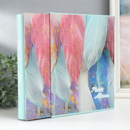 Photo album for 200 photos 10x15 cm "Magic feathers" mix 26x20.5x5.7 cm-5