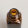 A glass bottle for storage with a pipette, 10 ml, brown/white color