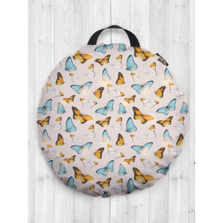 Pillow Siddle "Floking butterflies", decorative, d = 52 cm
