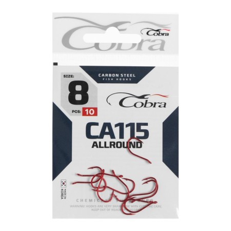 Cobra Allround hooks, series CA115, No. 08, 10 pcs.