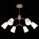 Ceiling EVOLUCE lamp. Sle155902-06. Mario. 6x40 watts, E14, 69x69x52 cm, golden color