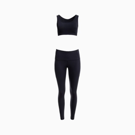 Women's suit Adidas (TOP/Leggings), black color, size XL-7