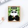 Wooden icon "Panda", 4 x 2.7 cm