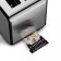 Toster Kitfort KT-2058, 870 W, 6 frying modes, 2 toasts, black-silver