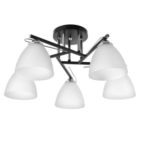 Chandelier 1999/5 E27 60W black+chrome 55x55x25 cm Bayerlux
