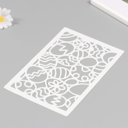 Plastic stencil "Eggs" 16x24 cm-1