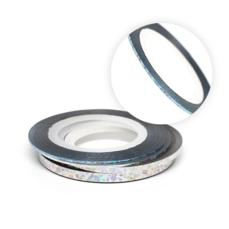 Glue -based thread Pole, blue holography, 1 mm