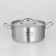 Hanna Knövell stainless steel pan with a lid, 3 l, d = 20 cm, h = 9.5 cm, wall thickness 0.6 mm, induction