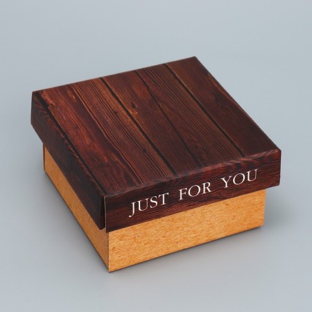 Gift folding box, packaging, “Just for You”, 12 x 12 x 6.5 cm-1