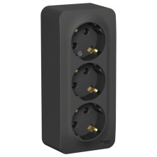 Triple SE BLANCA, 16 A, 250 V, invoice, with salary, IP20, anthracite, Blnra010316