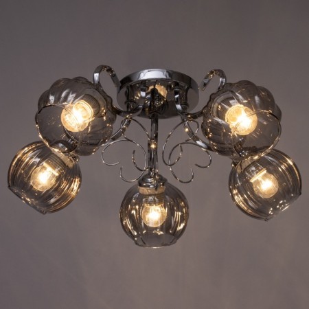 Ashley chandelier 5x40W E27 chrome 55x55x20cm-2