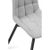Stool on a chelsea metal -steamer spinning, metal/velor, black/gray 49x55x84 cm