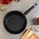 Hope pan, d = 24 cm, h = 7.4 cm, removable handle, anti -stick coating, black color black