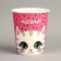 A single -single paper glass "Cute cat", 250 ml