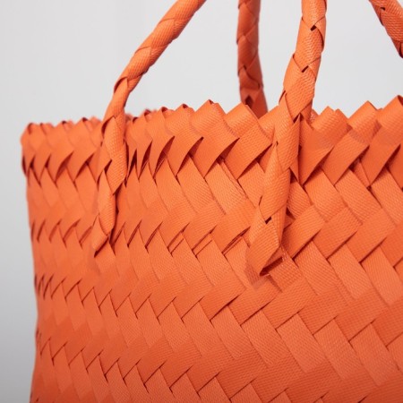 Bag Women's Tout without fasteners, Orange color-3