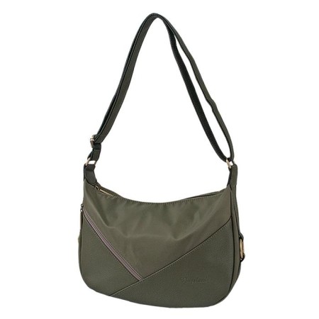 Women's bag with lightning, green color
