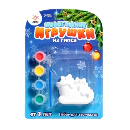 Set for creativity "painting toys from gypsum", New Year, mix-5