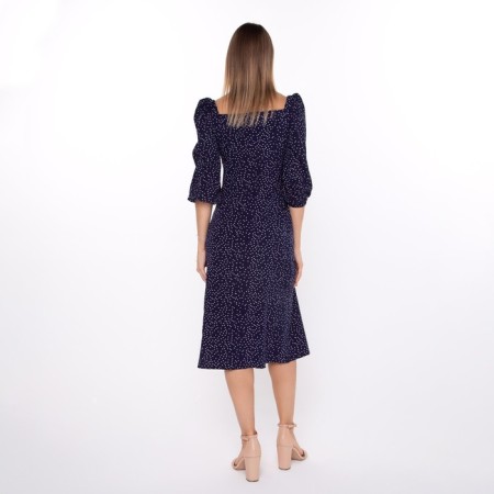 Women's dress, dark blue color, size 48-5