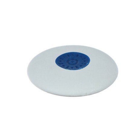Davente Core eraser, synthetics, 37 x 37 x 10 mm, round, plastic holder, white (barcode on each eraser)-1