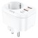 Single Single Roset Hoco NS3, 2 USB, Type-C, 20 W, PD, QC, White