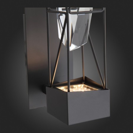 Sconces st. SL815.301.01. Progetto. 1x6 W, LED, 4000K, 594 LM, 9.1x33 cm, color gray graphite-12
