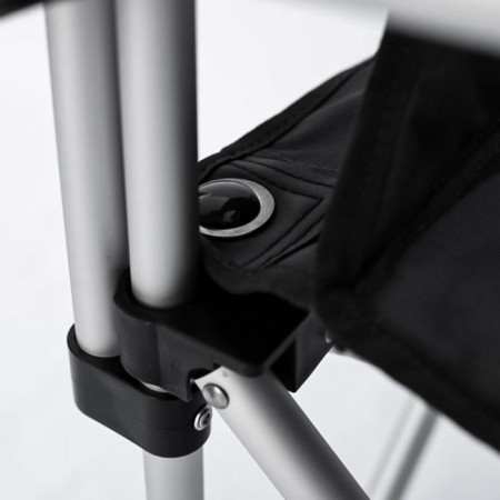 Folding chair with hard armrests, 67/60 x 55 x 48/97 cm, black/gray color-2