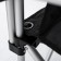 Folding chair with hard armrests, 67/60 x 55 x 48/97 cm, black/gray color