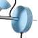 Sconces with a switch on the wire "Claudia" E27 40W blue 28x15x20cm
