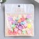 Beads for creativity plastic "Flowers. Pastel colors" set of 38 pcs 15 grams 1.3x1.3 cm