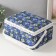 Casket for needlework "Field flowers on blue" 19x26x14.5 cm