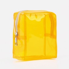Lightning cosmetic bag, yellow color