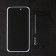 Protective glass for the iPhone 15 Pro, Antishpion, 9h, 0.33 mm, black frame
