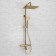 The shower system wasserkraft a188.261.207.pg Thermo, tropical shower, thermostat, gold