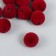 Beads for creativity velvet spraying "Rubin wine" set 10 pcs d = 1.4 cm