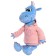 Soft toy "Dragon Daisy in a sweatshirt", 25 cm, blue color
