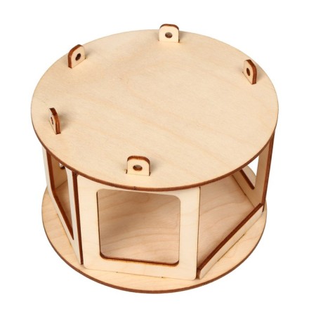 DIY Wooden Bird Designer with your own hands, 16.5 × 16.5 × 10 cm, Greengo-11