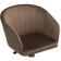 Computer chair thibault plastic/velor, black/chocolate 60x60x81 cm