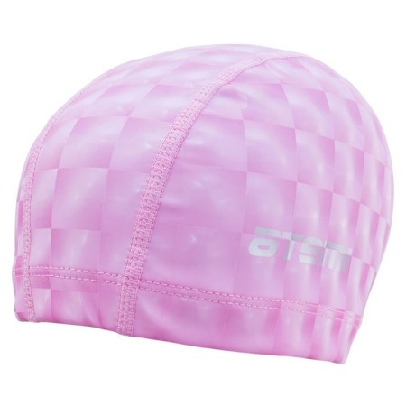 ATEMI PU 130 swimming cap, fabric with polyurethane coating, pink 3D color-7