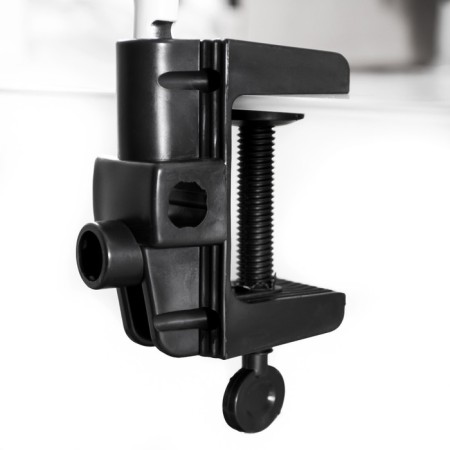 Desktop lamp E27, h = 55 cm, hinged, on the clamp (220V) white Risalux-10