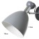 Sconces with a switch on the wire "Claudia" E27 40W gray 28x15x20cm