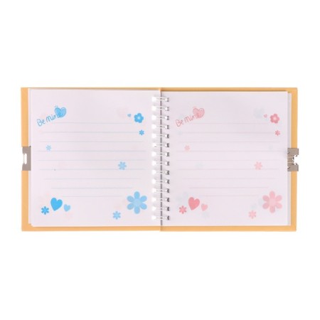 Notebook Gift Book on a lock, A6, 45 sheets, in a ruler, "stickers"-3