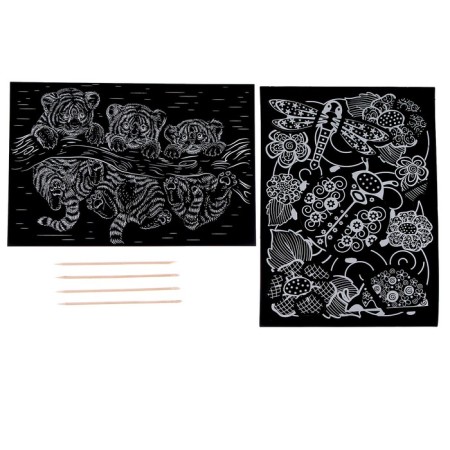 Engraving volumetric "ladybug+tigers"-1